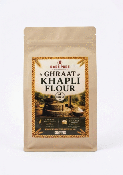 Rare Pure Khapli Wheat Flour 1KG
